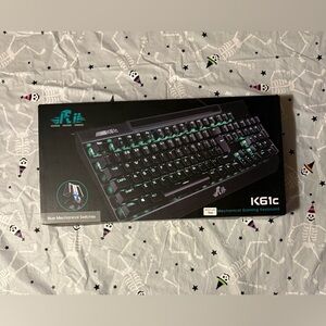 rii k61c Mechanical gaming keyboard Backlit Color Red New
